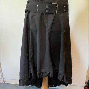 Bray High-Low Skirt with Ruffle